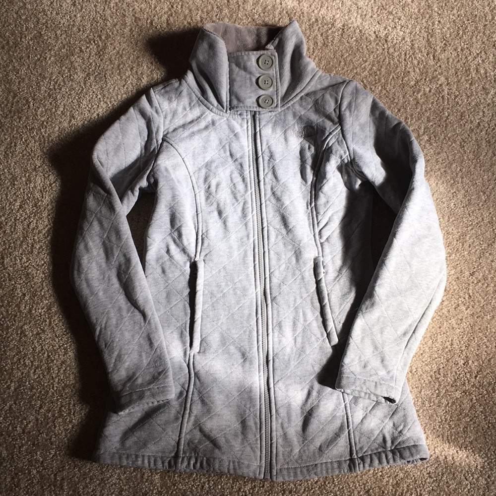 Women Quilt North Face Zip Up